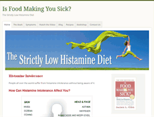 Tablet Screenshot of low-histamine.com